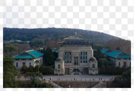 武汉大学地标行政楼图片