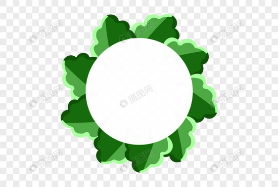 绿植边框素材图片