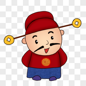 九品芝麻官古代人物官员图片素材