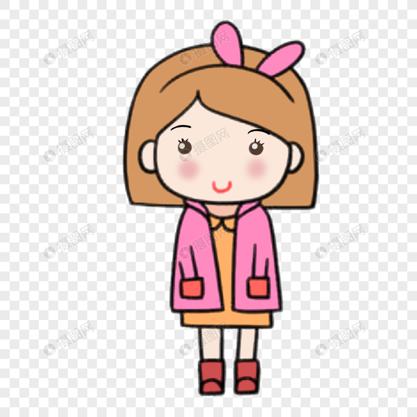 女孩子元素素材下载 正版素材 摄图网