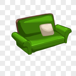 绿色沙发图片