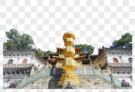 五台山寺庙建筑群高清图片