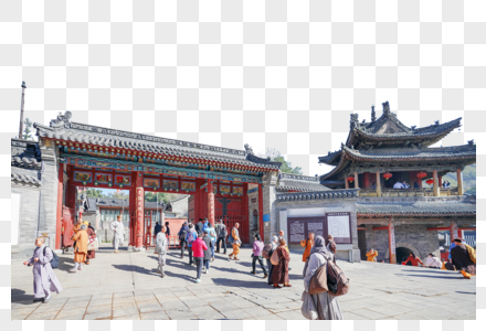 五台山寺庙建筑图片