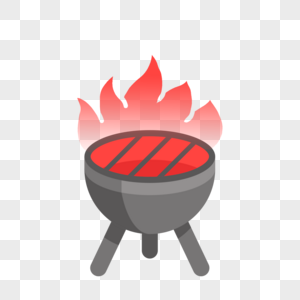 卡通小火炉创意插图图片素材
