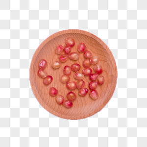 盘子中的石榴籽图片