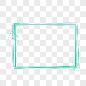 不规则几何边框图片