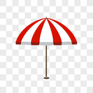红白条纹遮阳伞图片