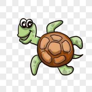 创意乌龟卡通插图图片素材