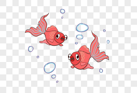 金鱼鱼吐泡泡高清图片