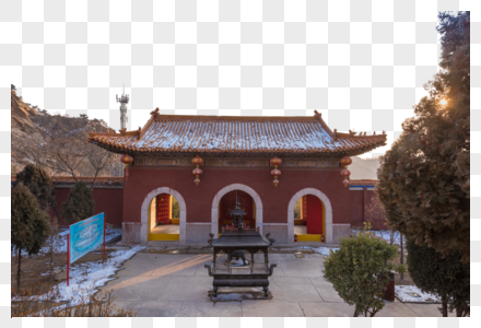 山东烟台竹林寺高清图片