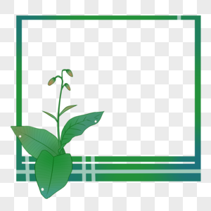 创意美观绿色植物边框图片