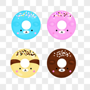 甜甜圈巧克力糖豆蓝色图片