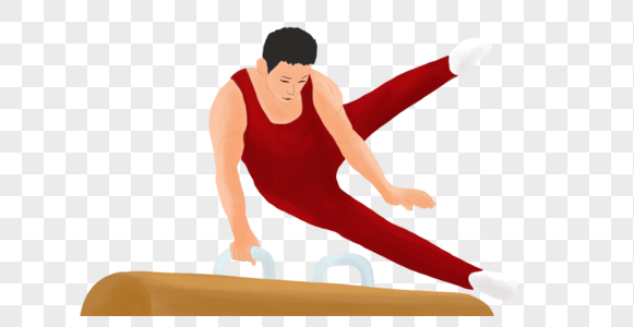 奥运项目体操鞍马素材