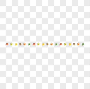 四季叶子文本分隔线高清图片