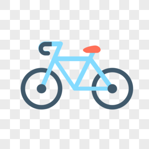 自行车图标免抠矢量插画素材图片