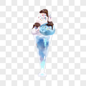 夏日气泡水冰淇淋图片