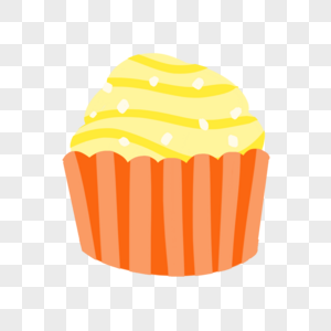 黄色小蛋糕图片