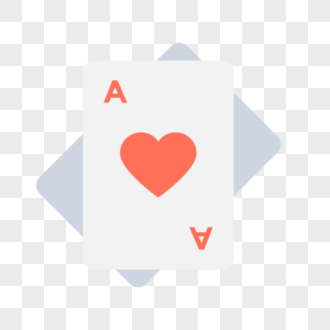 扑克牌红桃图标免抠矢量插画素材高清图片