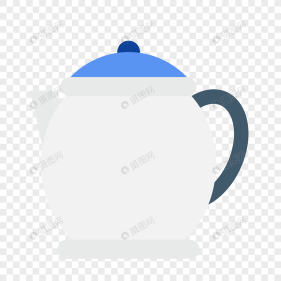 茶壶图标免抠矢量插画素材图片