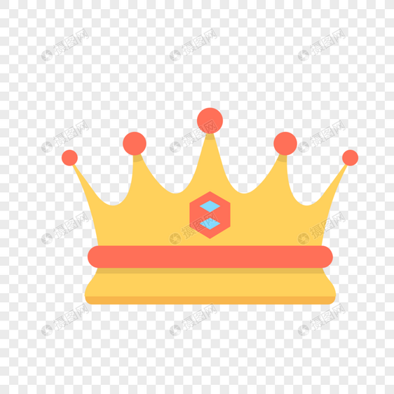 皇冠图标免抠矢量插画素材图片