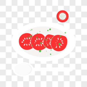 装西红柿的盘子图片