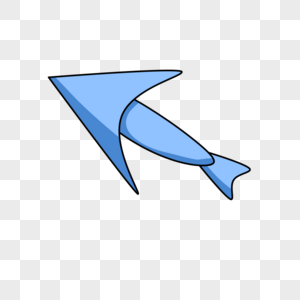 三指向上卡通向上箭头素材