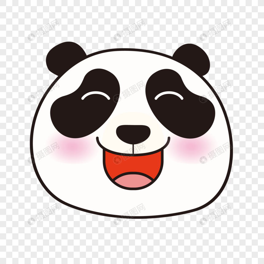 熊猫大笑表情包图片