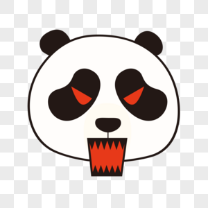 熊猫发火表情包图片素材