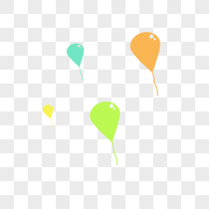 创意气球漂浮彩色气球儿童节图片
