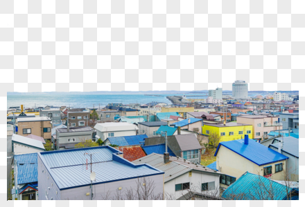 北海道稚内彩色房屋图片