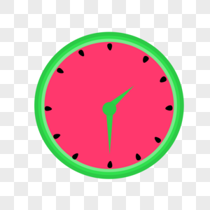 水果时钟西瓜时钟素材