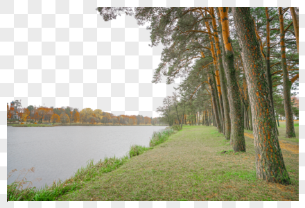 白俄罗斯米尔湖畔图片