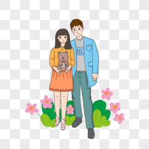 男生女生可爱图片