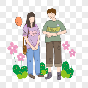 男生女生可爱图片