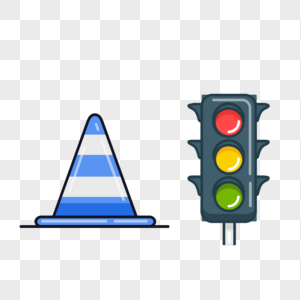 交通安全信息标志图标免抠矢量插画素材图片