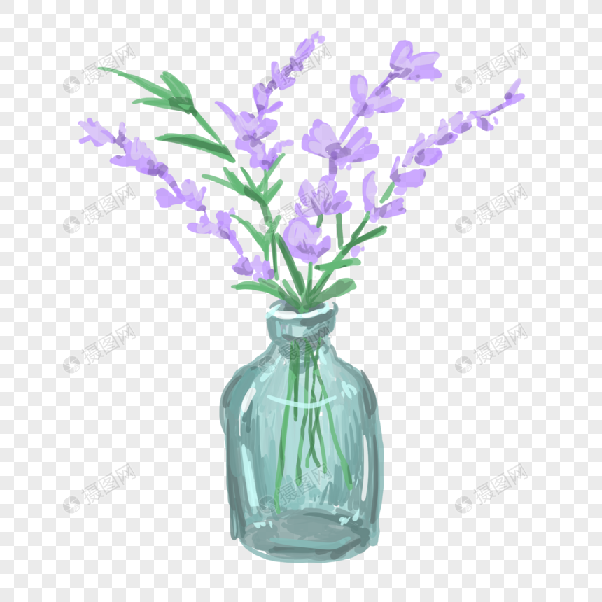 手绘插花花瓶元素素材下载 正版素材 摄图网 手绘插花花瓶元素素材下载 正版素材 摄图网