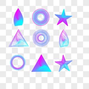 变形几何图形素材