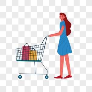 购物女士超市顾客高清图片