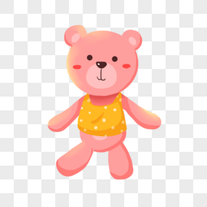 粉色玩具小熊图片