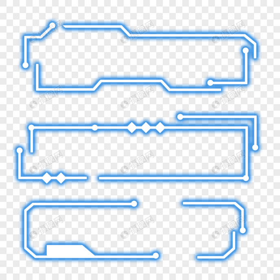 科技发光边框图片