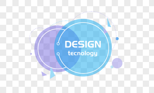 创意科技边框中心团设计高清图片