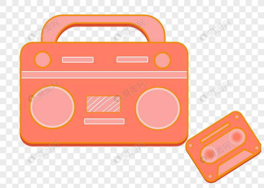 录音机元素素材下载 正版素材 摄图网