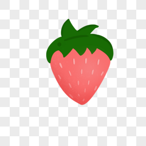 一颗红色的大草莓图片