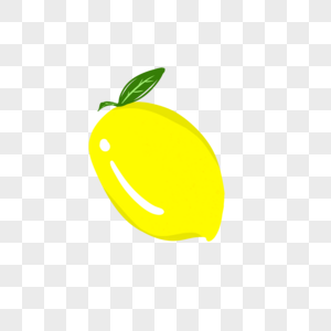一颗黄黄的柠檬高清图片