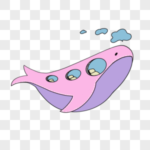 粉色鲸鱼机舱图片