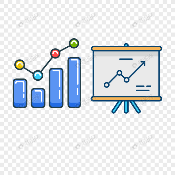 信息展示数据图标免抠矢量插画素材图片