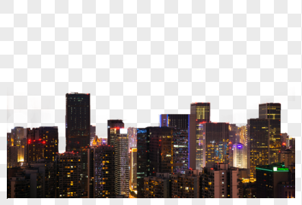 成都市市中心夜景图片