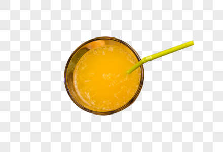 带果粒的橙子汁图片