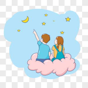 看星星的女人图片