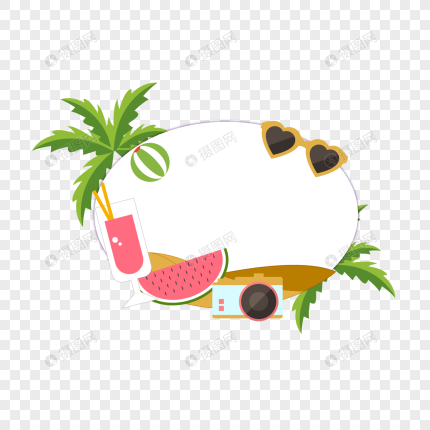夏天背景元素素材下载 正版素材 摄图网